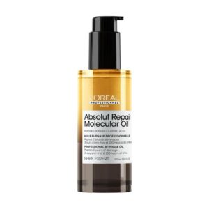 L'Oréal professionnel L'Oréal Professionnel Absolut Repair Molecular High Shine Hair Oil 90ml – Lightweight Fast-Absorbing Bi-phase Oil, Repairs 2 Years Hair Damage, 100 Hours Hair Shine, Anti-Frizz