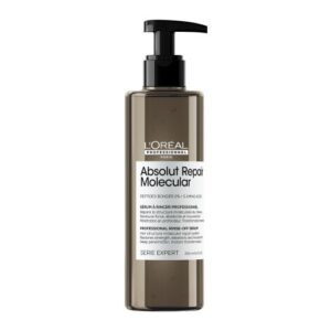 L'Oréal professionnel Absolut Repair Molecular Rinse Off Serum 250ml - Deep Conditioning Treatment For All Damaged Hair Types, Repairs Damage & Restores Strength