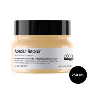 L'Oréal professionnel Paris Absolut Repair Hair Mask - Protein Hair Treatment For Deep Nourishment, Hydrates, Repairs Damage & Adds Shine For Dry & Damaged Hair 250ml