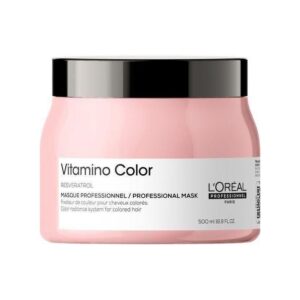 L'Oréal professionnel Vitamino Color Hair Mask 500ml - Protects & Preserves Hair Color, Enhances Shine & Vibrancy, Moisturizes & Detangles